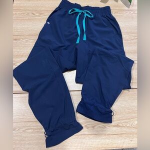 FIGS FREEx high wasted joggers. Navy. Size small.